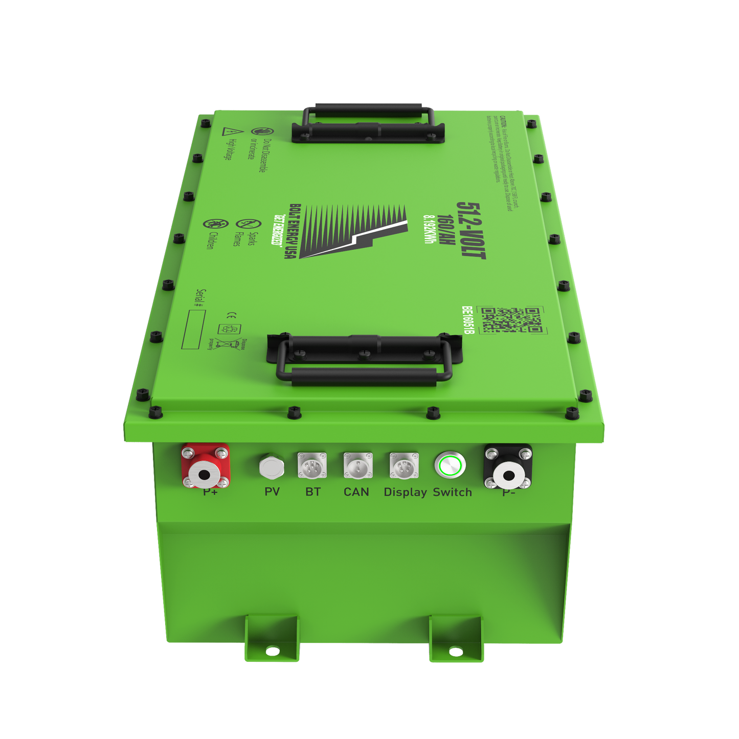 Bolt Energy 51.2v - 160ah battery + Professional Installation Kit