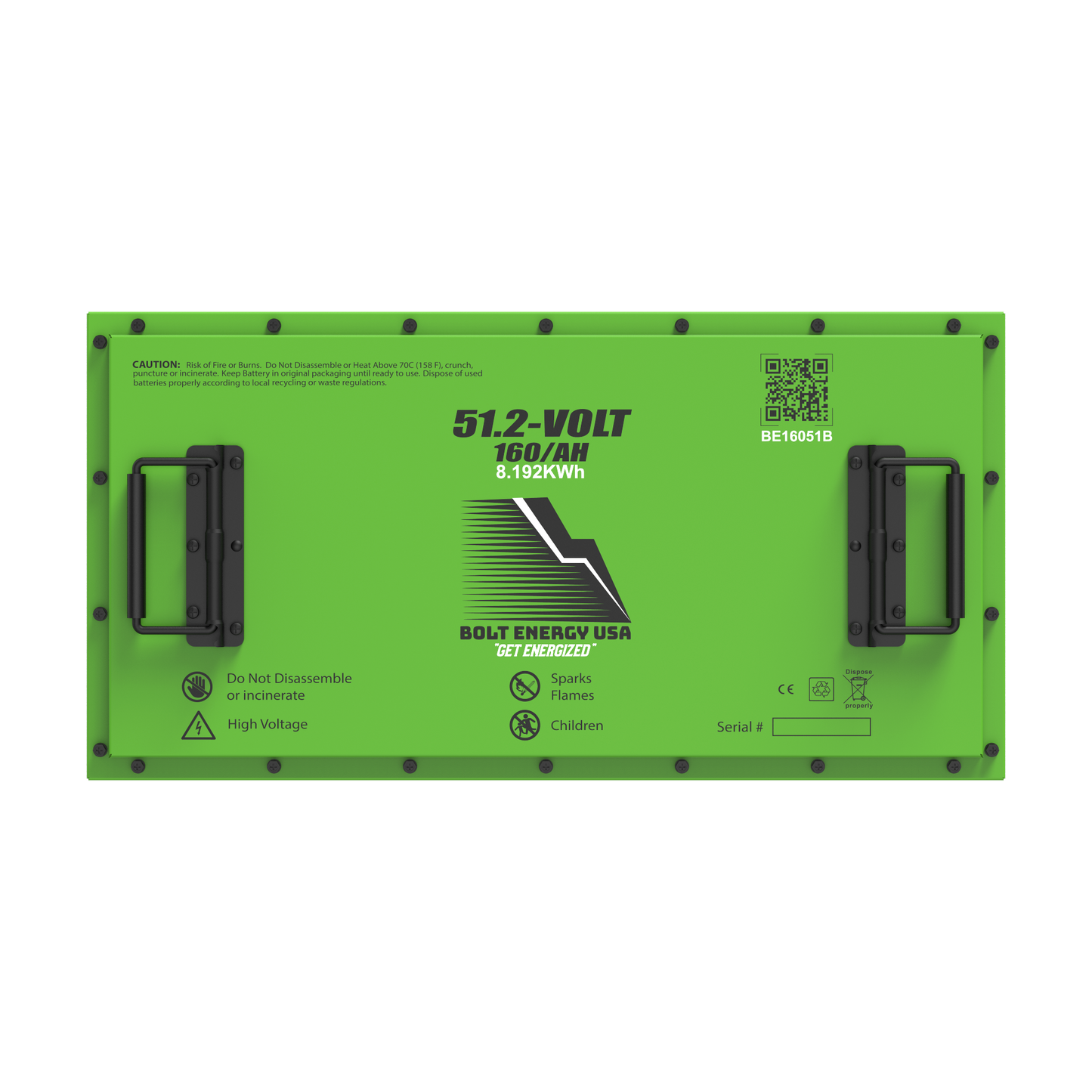 Bolt Energy 51.2v - 160ah battery + Professional Installation Kit