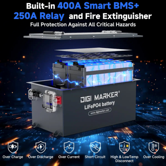 DIGI MARKER 38.4v - 105ah Lithium Battery & Installation Kit
