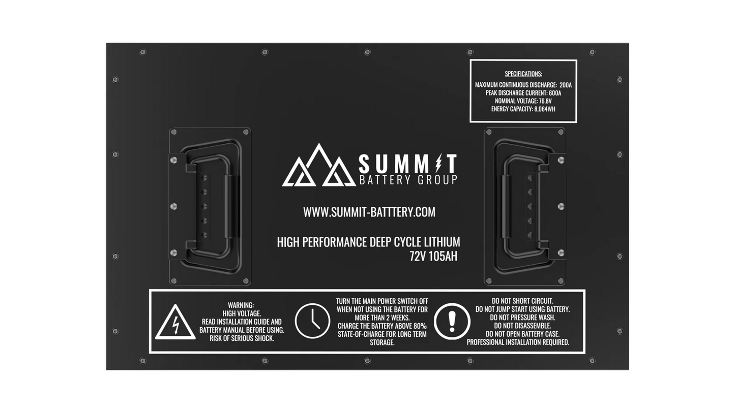 Summit Battery Group 73.6v - 105ah Battery & Installation Kit