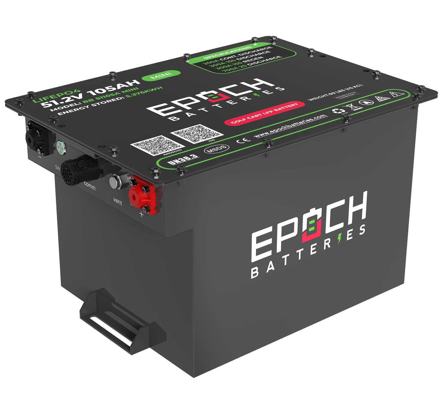 Epoch Batteries 48v - 105ah MINI Battery & Installation Kit