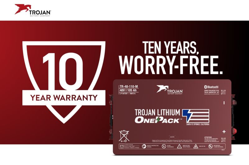 Trojan Battery Co. 72v 105ah Lithium Golf Cart Battery and Kit