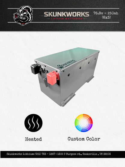 Skunkworks Lithium 76.8v - 105ah (6x4) Lithium Golf Cart Battery & Installation Kit