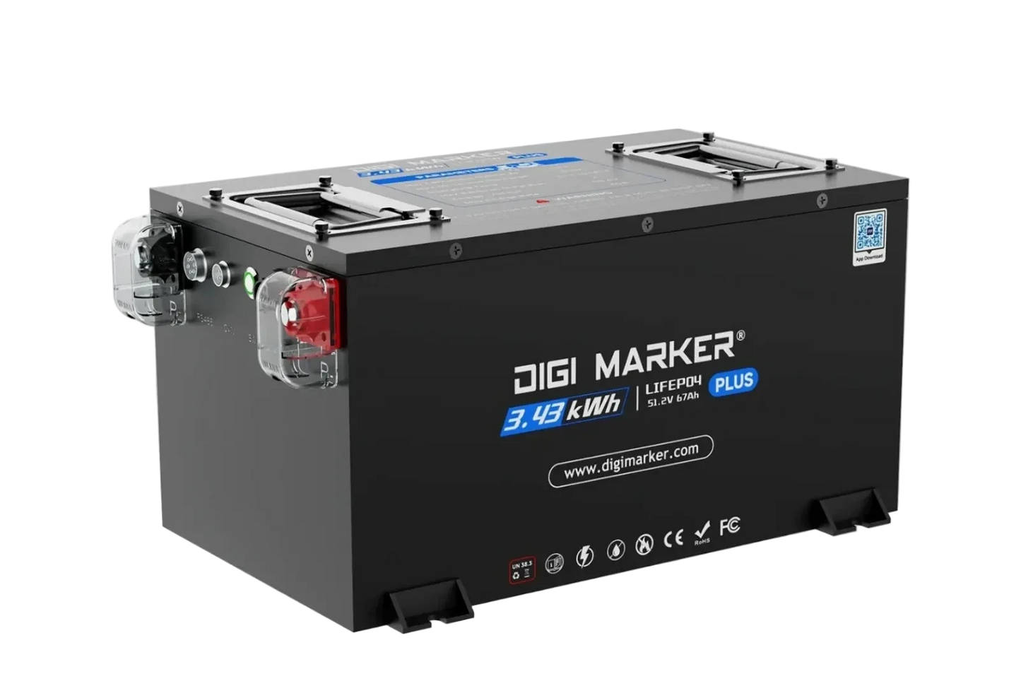 DIGI MARKER 51.2v - 67ah Lithium Battery & Installation Kit