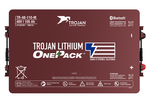 Trojan Battery Co. 51.2v - 105ah Lithium Golf Cart Battery & Installation Kit