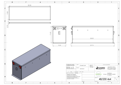 Skunkworks Lithium 51.2v - 230ah (8x2) Lithium Golf Cart Battery & Installation Kit