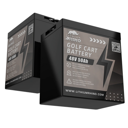 Lithium Rhino 48v 50ah Golf Cart & Lawn Mower Battery + Installation kit