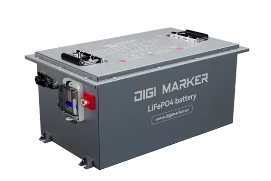 DIGI MARKER 51.2v - 105ah (High Performance) Lithium Golf Cart Battery & Installation Kit