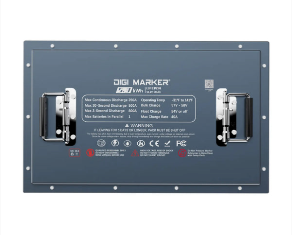 DIGI MARKER 38.4v - 105ah Lithium Battery & Installation Kit