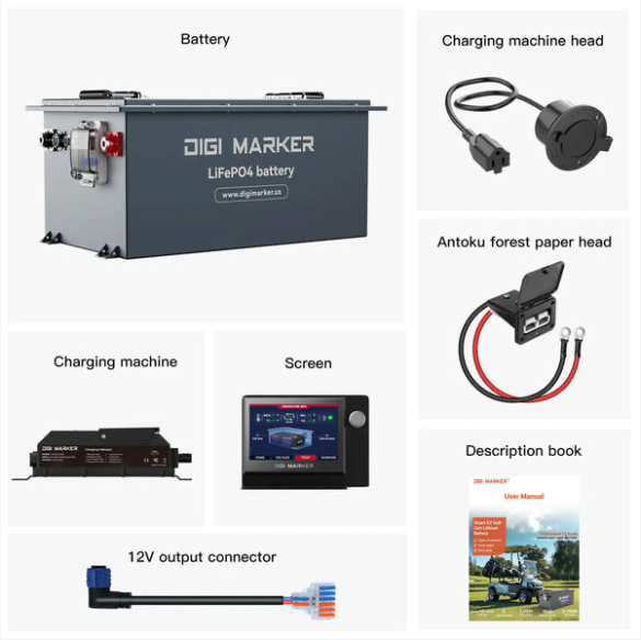 DIGI MARKER 38.4v - 105ah Lithium Battery & Installation Kit