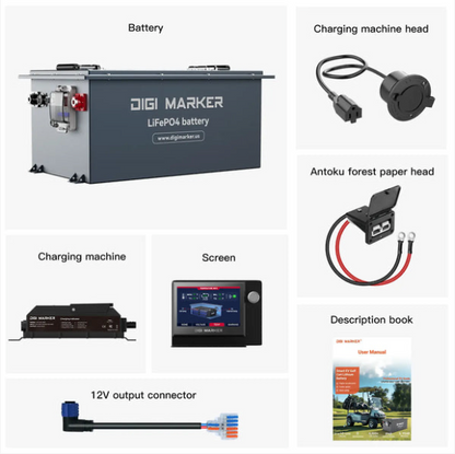 DIGI MARKER 38.4v - 105ah Lithium Battery & Installation Kit