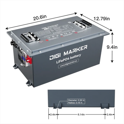 DIGI MARKER 38.4v - 105ah Lithium Battery & Installation Kit