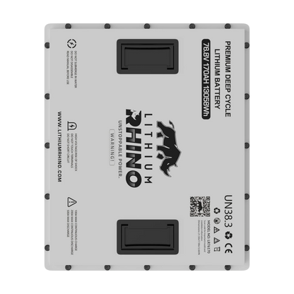 Lithium Rhino 76.4v - 170ah Lithium Golf Cart Battery & Installation Kit