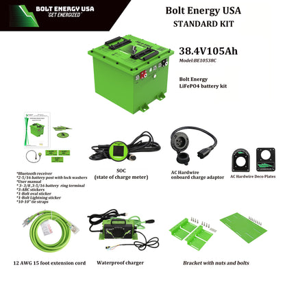 Bolt Energy USA 48V 60Ah Lithium Fleet Battery Kit