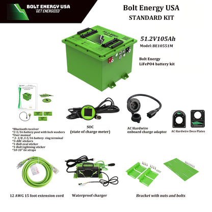 Bolt Energy USA 51.2v - 105ah MINI Battery + Installation Kit