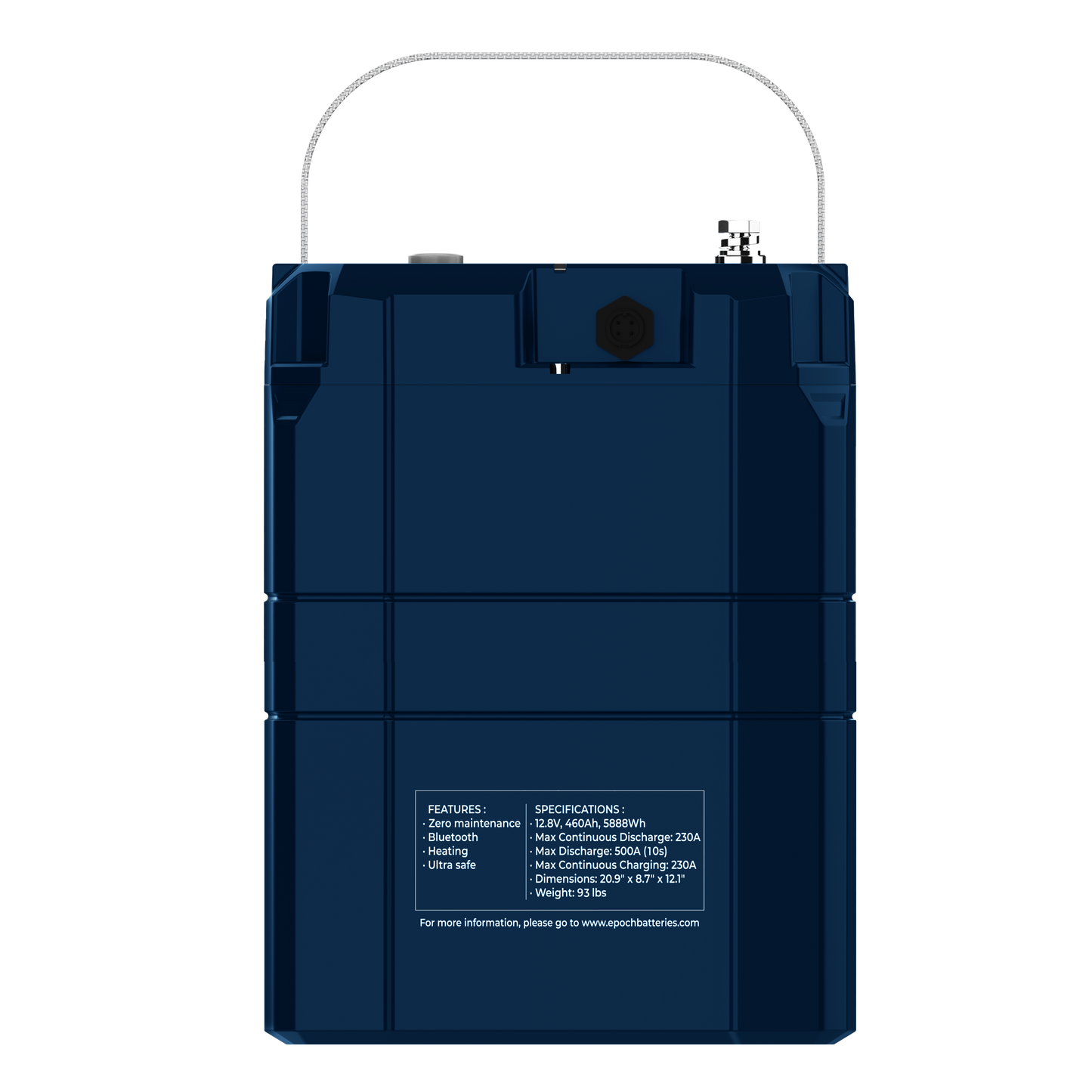 Epoch Batteries 12.8v - 460ah V2-T Elite Series (Heated / Victron Comms) LiFeP04 Battery