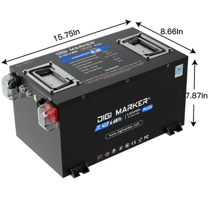 DIGI MARKER 51.2v - 67ah Lithium Battery & Installation Kit