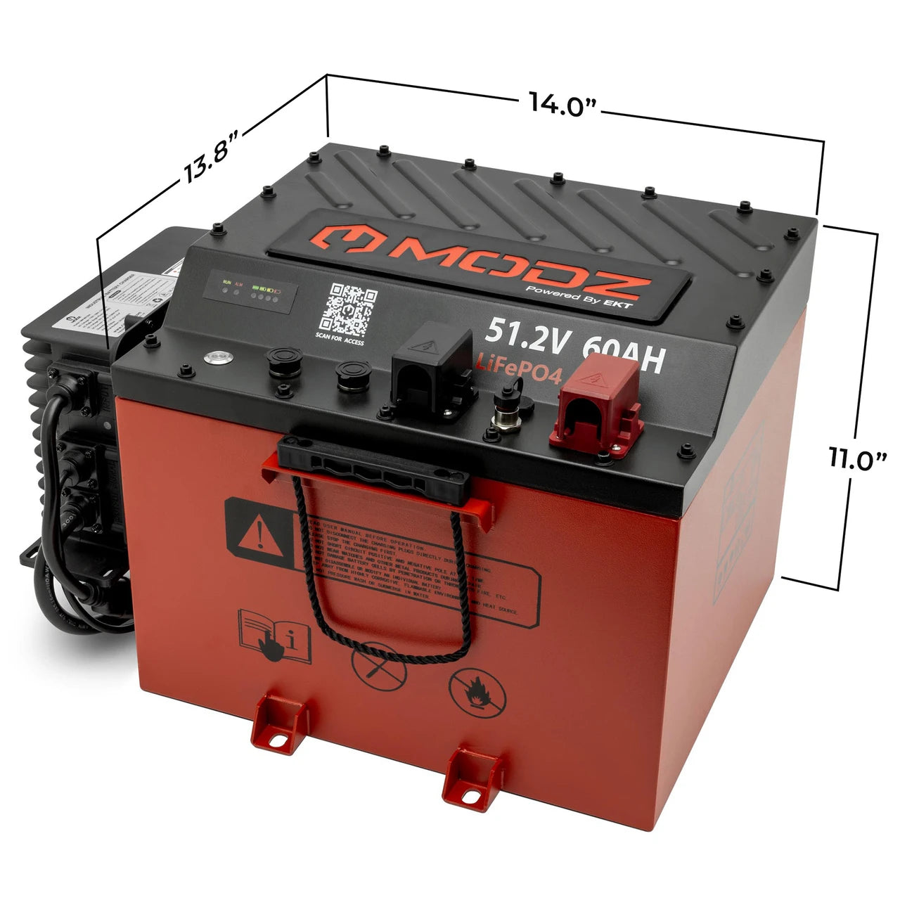 MODZ 51v 60ah NANO Lithium Golf Cart Battery & Kit