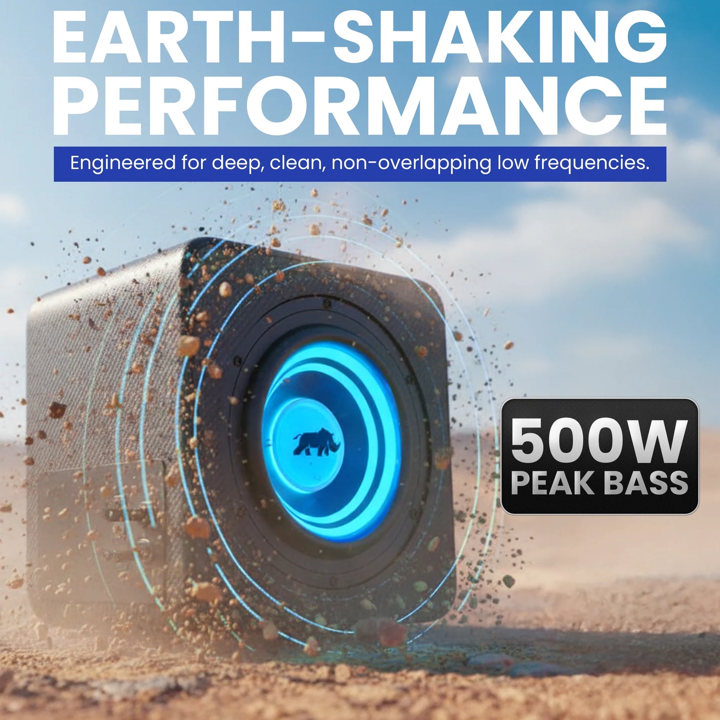 Golf Cart Subwoofer by Lithium Rhino - 8" Subwoofer