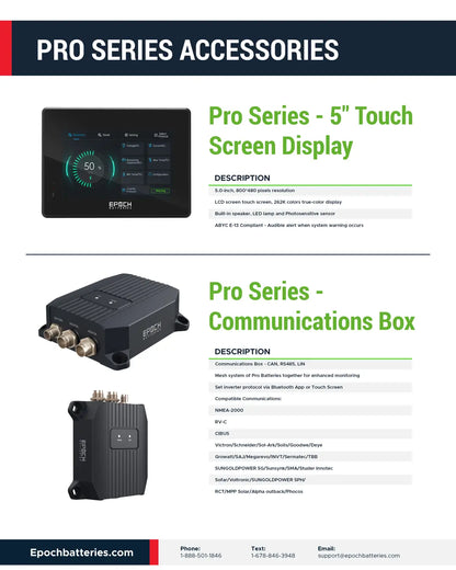 Epoch Batteries 12v - 300ah PRO SERIES (Duel Purpose) Marine / RV Lithium Battery