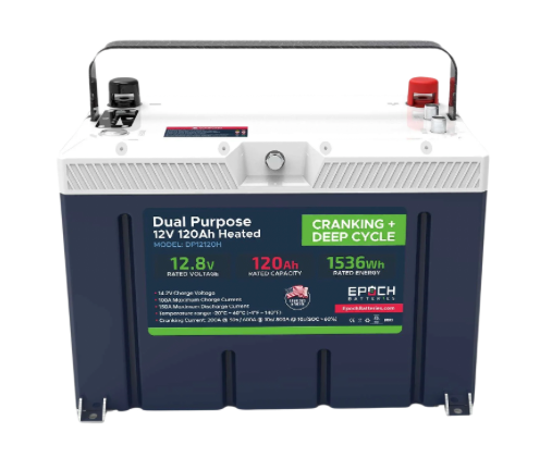 Epoch Batteries 12v - 120ah Marine Cranking Duel Purpose Battery