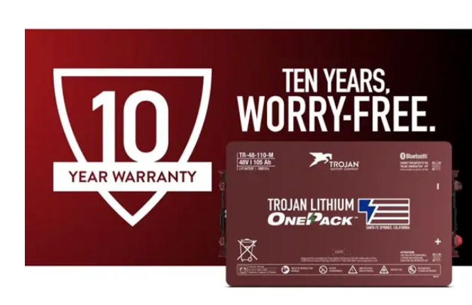 Trojan Battery Co 36v 105ah Lithium Golf Cart Battery and Kit
