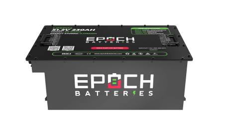 Epoch Batteries 48v - 230ah EXTENDED RANGE Lithium Golf Cart Battery & Installation Kit