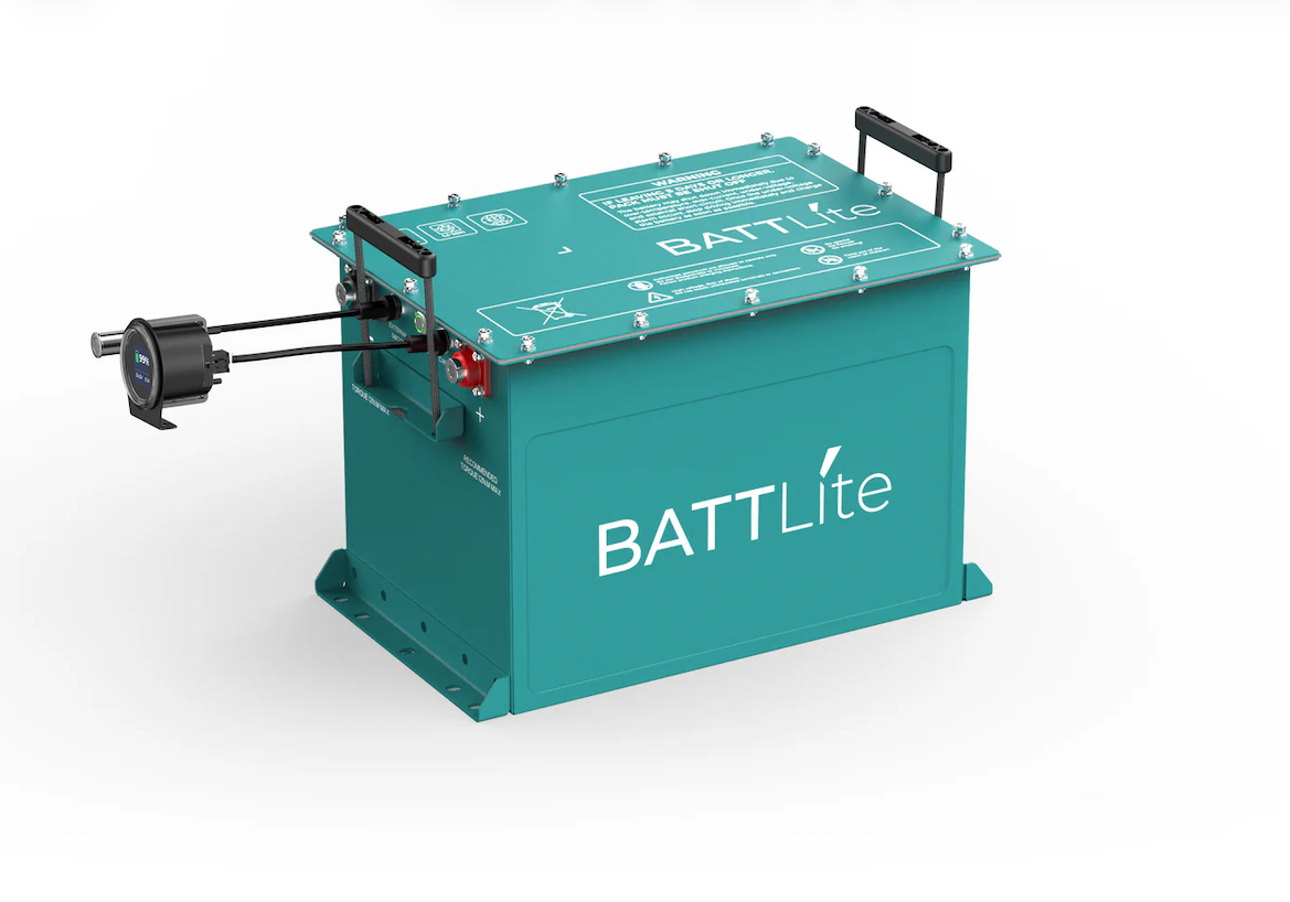 RoyPow BATTLITE 51v - 100ah Lithium Golf Cart Battery & Installation Kit
