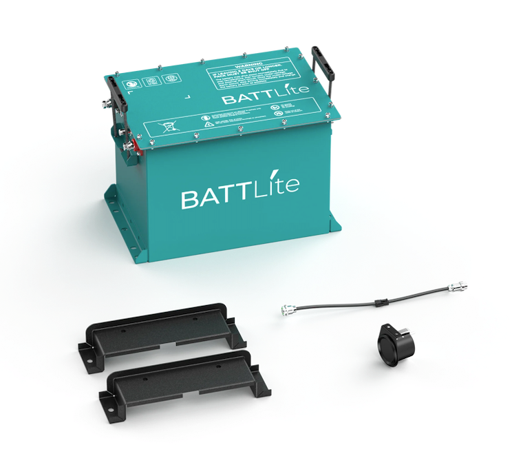 RoyPow BATTLITE 51v - 100ah Lithium Golf Cart Battery & Installation Kit