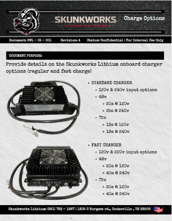 Skunkworks Lithium 51.2v - 230ah (8x2) Lithium Golf Cart Battery & Installation Kit