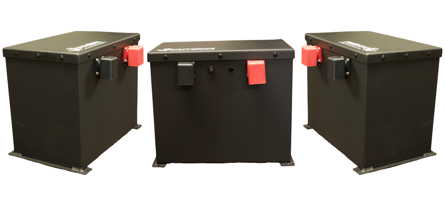 Skunkworks Lithium - 76.8v - 250ah - Club Car DS Lithium Golf Cart Battery & Installation Kit