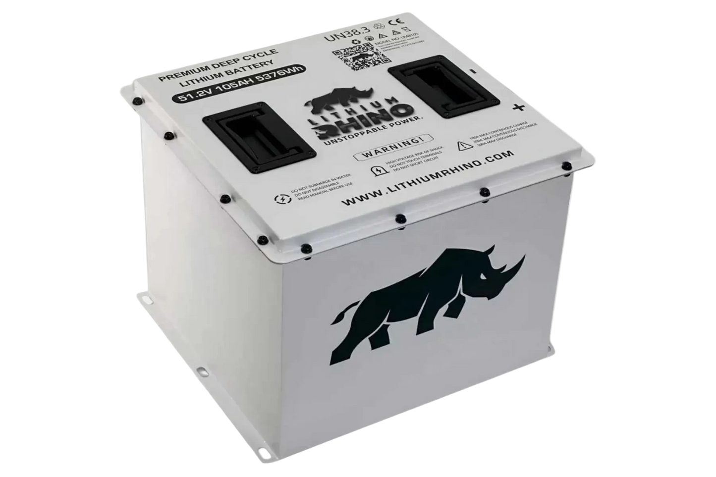 Lithium Rhino 48v 105ah CUBE Golf Cart Battery & Installation Kit
