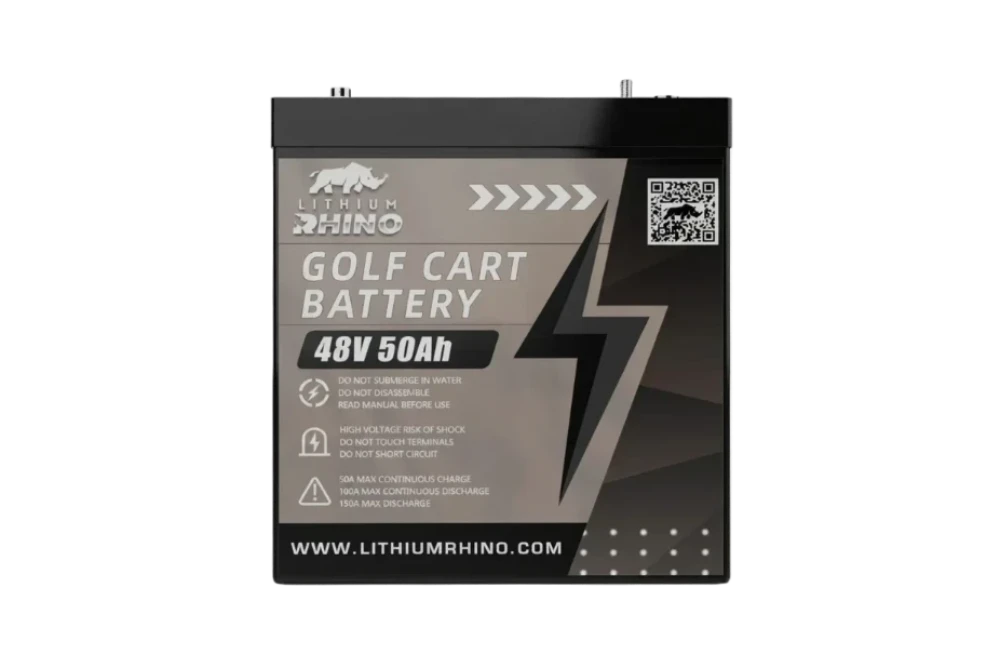 Lithium Rhino 48v 50ah Golf Cart & Lawn Mower Battery + Installation kit