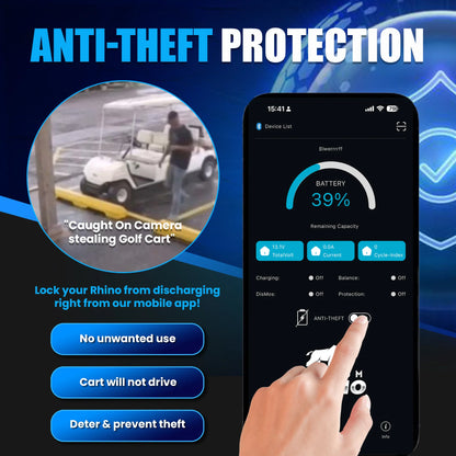 Lithium Rhino 76.4v - 170ah Lithium Golf Cart Battery & Installation Kit